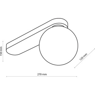 Plafon Glamour Kula Bianca | TK Lighting | Cena 159,30 PLN