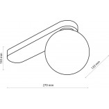 Plafon Glamour Kula Bianca | TK Lighting | Cena 159,30 PLN