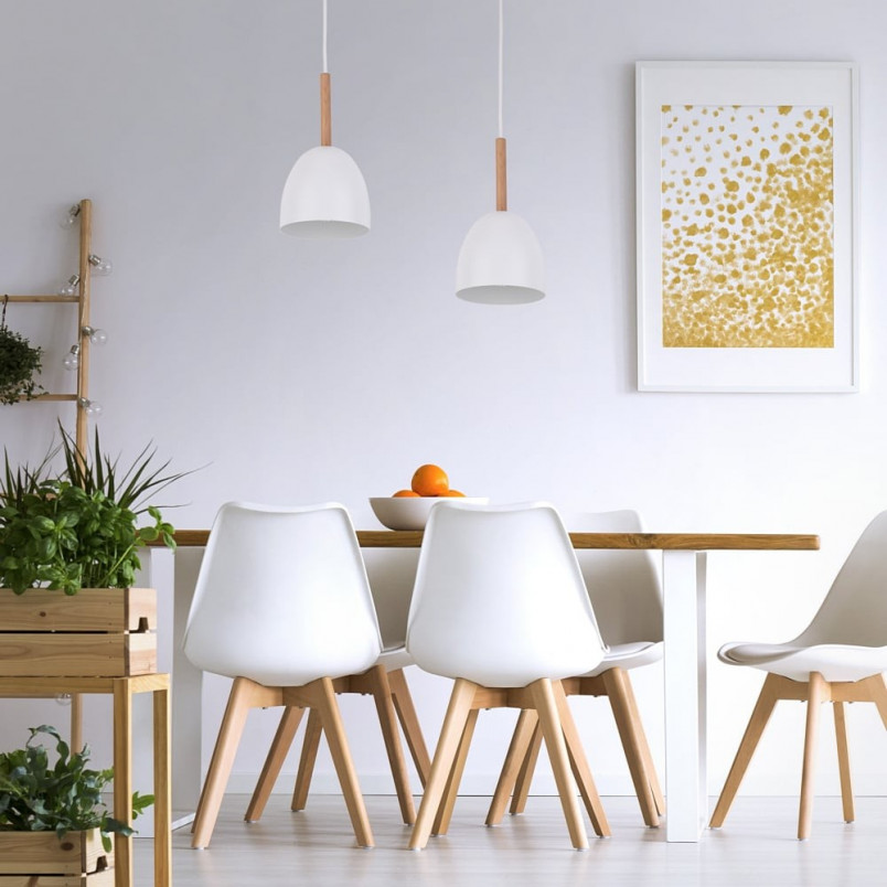 Lampa wisząca skandynawska Nord 13cm biała TK Lighting