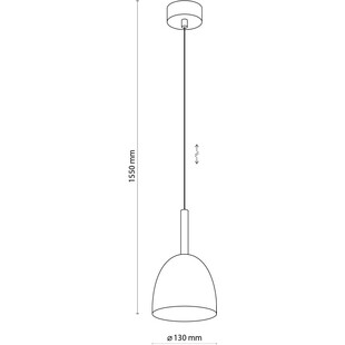 Lampa wisząca skandynawska Nord 13cm biała TK Lighting