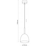 Lampa wisząca skandynawska Nord 13cm biała TK Lighting