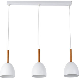 Lampa wisząca skandynawska na listwie Nord III 68cm biała TK Lighting