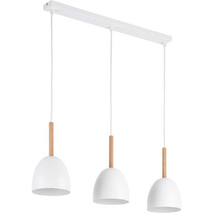 Lampa wisząca skandynawska na listwie Nord III 68cm biała TK Lighting