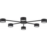 Plafon 6-punktowy Avia czarny TK Lighting - Nowoczesne oświetlenie