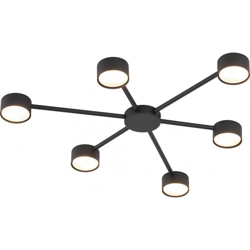 Plafon 6-punktowy Avia czarny TK Lighting - Nowoczesne oświetlenie