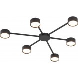 Plafon 6-punktowy Avia czarny TK Lighting - Nowoczesne oświetlenie