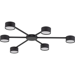 Plafon 6-punktowy Avia czarny TK Lighting - Nowoczesne oświetlenie
