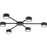 Plafon 6-punktowy Avia czarny TK Lighting - Nowoczesne oświetlenie