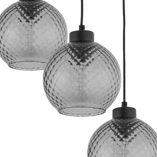 Lampa wisząca szklane kule retro Devon III 42cm grafitowa TK Lighting