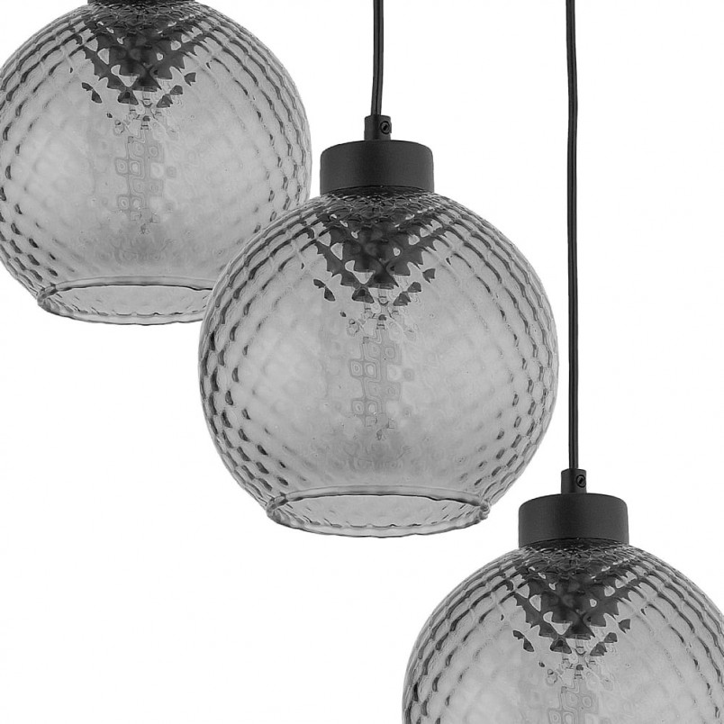 Lampa wisząca Devon III - szkło, retro, TK Lighting