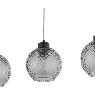 Lampa wisząca szklane kule na listwie Devon III 82cm grafitowa TK Lighting