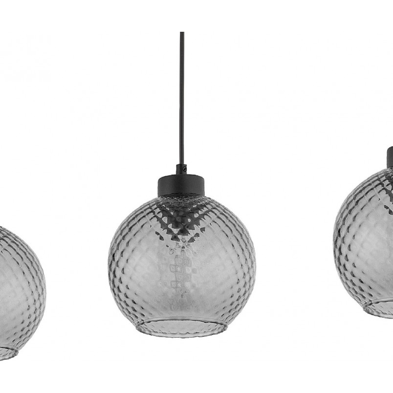 Lampa wisząca szklane kule na listwie Devon III 82cm grafitowa TK Lighting
