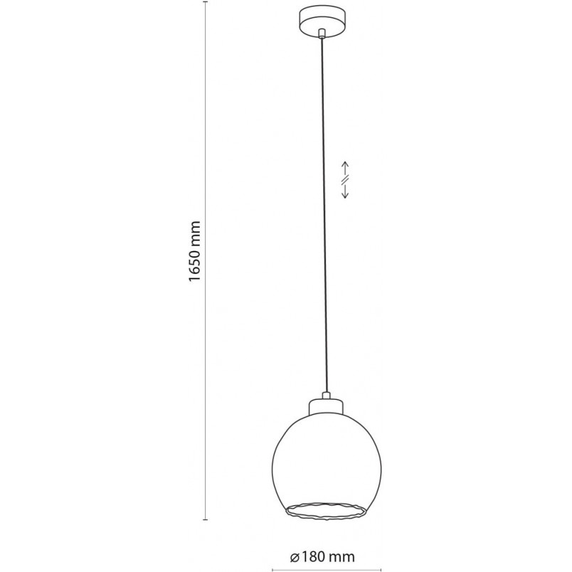 Lampa wisząca szklana Devi - TK Lighting | Elegancki design