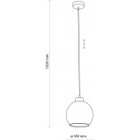 Lampa wisząca szklana Devi - TK Lighting | Elegancki design