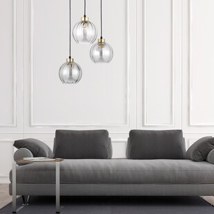 Lampa wisząca Devi III - Szkło, 3xE27 | TK Lighting