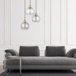Lampa wisząca Devi III - Szkło, 3xE27 | TK Lighting