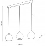 Lampa wisząca szklana Devi III 81cm | TK Lighting - Elegancki Design
