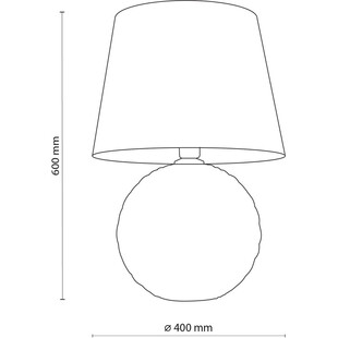 Lampa stołowa szklana beżowa Santana TK Lighting | Kup online