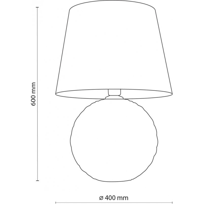 Lampa stołowa szklana beżowa Santana TK Lighting | Kup online