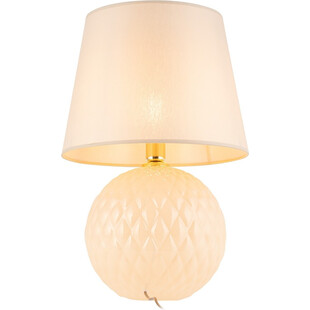 Lampa stołowa szklana beżowa Santana TK Lighting | Kup online