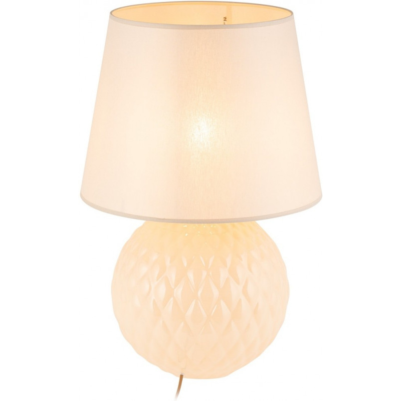 Lampa stołowa szklana beżowa Santana TK Lighting | Kup online