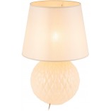 Lampa stołowa szklana beżowa Santana TK Lighting | Kup online