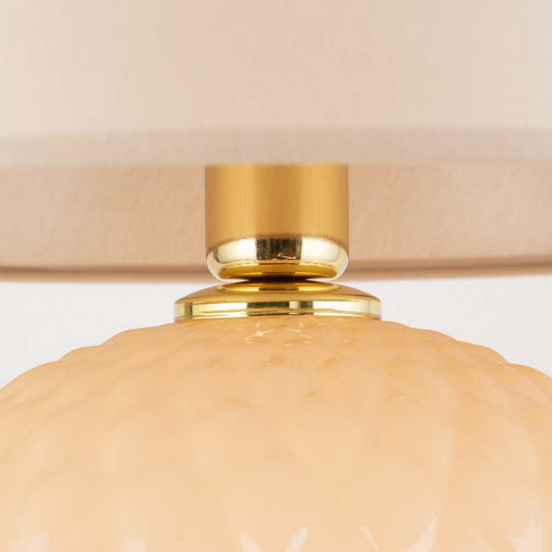 Lampa stołowa szklana beżowa Santana TK Lighting | Kup online