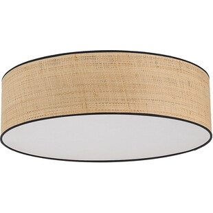 Plafon okrągły boho Liberia 60cm słomkowy TK Lighting