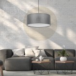 Lampa wisząca Earth szaro-grafitowa TK Lighting | Nowoczesny design