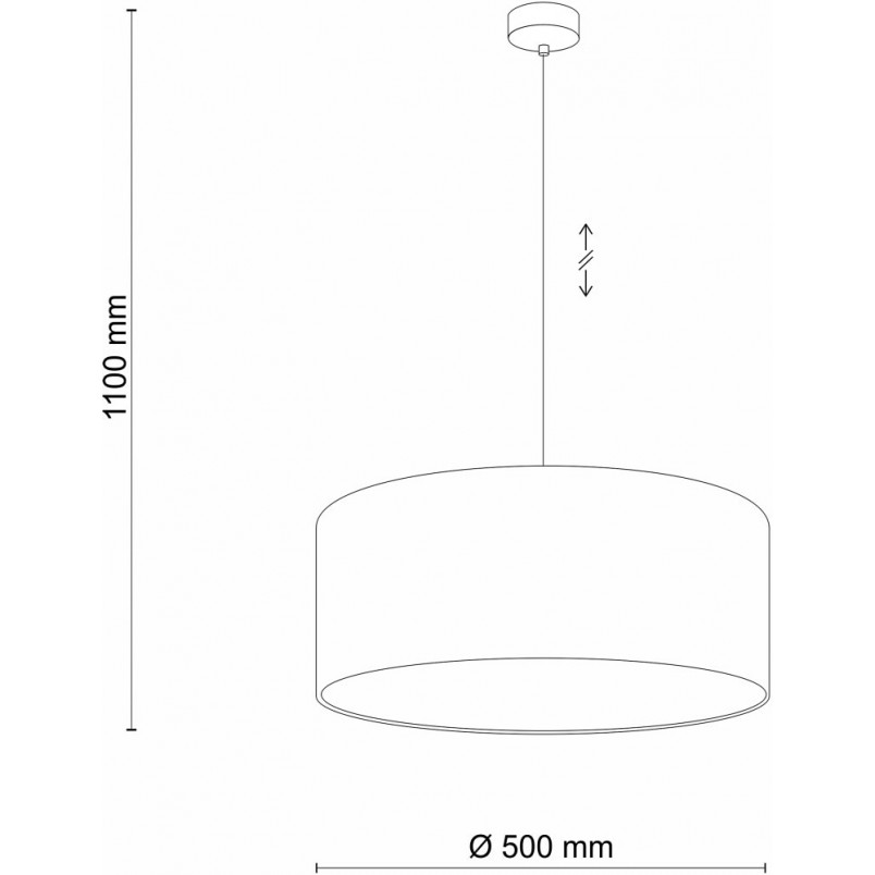 Lampa wisząca Earth szaro-grafitowa TK Lighting | Nowoczesny design