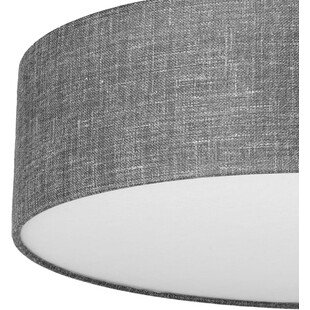 Plafon okrągły z abażurem Earth 60cm szaro-grafitowy TK Lighting
