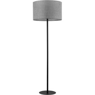 Lampa podłogowa z abażurem Earth 50cm szaro-grafitowa TK Lighting