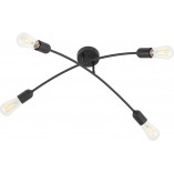 Lampa sufitowa loft "Patyczak" Helix 4x E27 czarna | TK Lighting