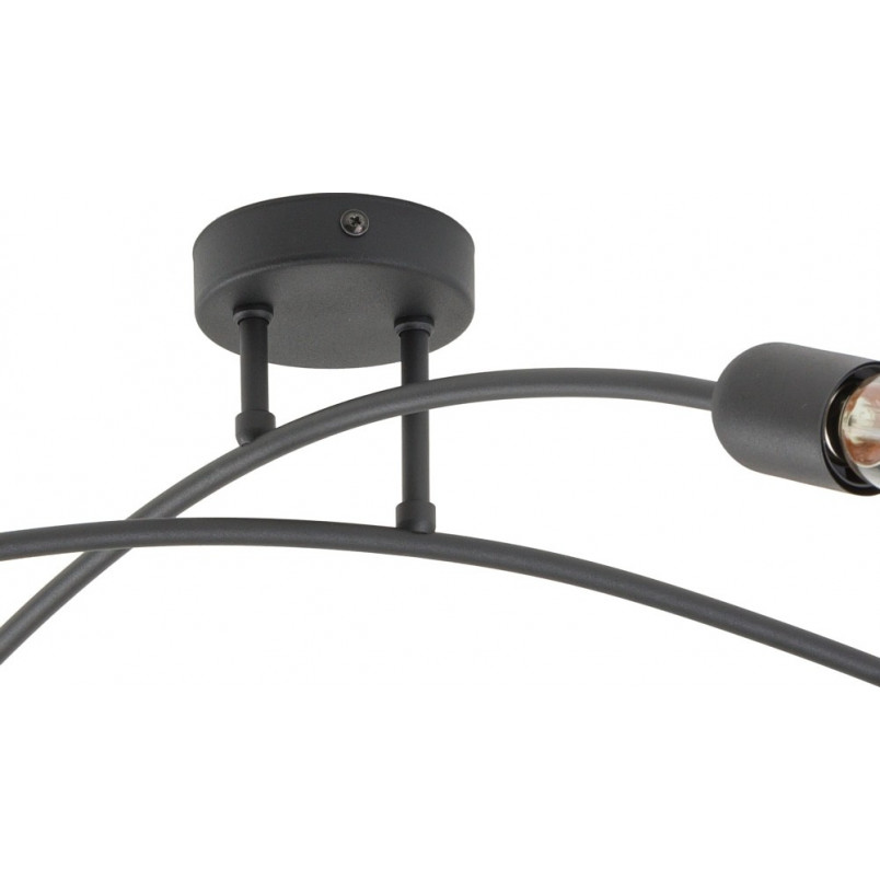 Lampa sufitowa loft "Patyczak" Helix 4x E27 czarna | TK Lighting