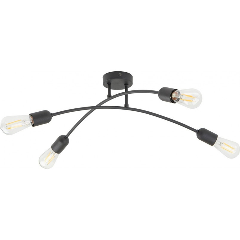 Lampa sufitowa loft "Patyczak" Helix 4x E27 czarna | TK Lighting