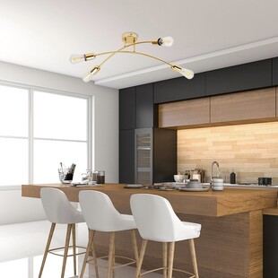 Lampa sufitowa glamour Helix | Złota, 4 punkty - TK Lighting
