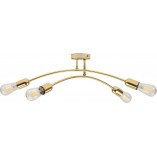 Lampa sufitowa glamour Helix | Złota, 4 punkty - TK Lighting