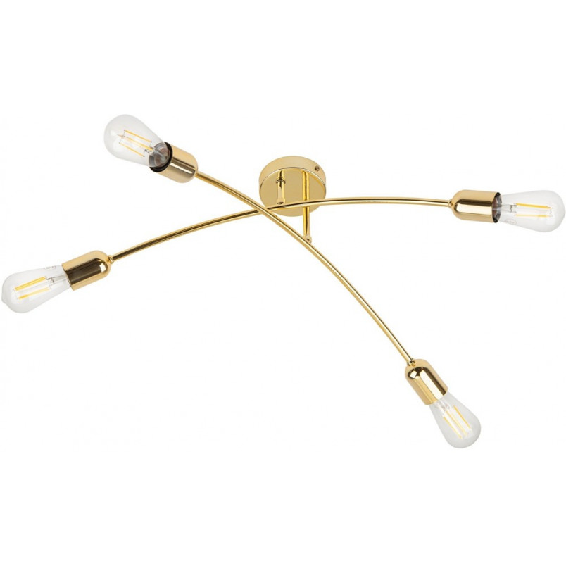 Lampa sufitowa glamour Helix | Złota, 4 punkty - TK Lighting