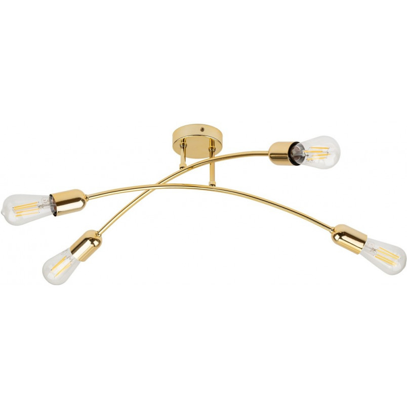 Lampa sufitowa glamour Helix | Złota, 4 punkty - TK Lighting