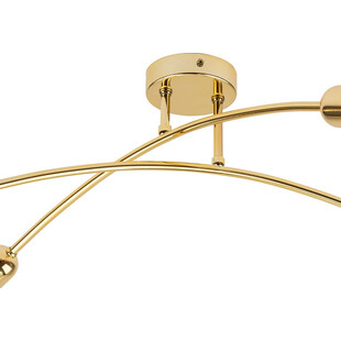 Lampa sufitowa glamour Helix | Złota, 4 punkty - TK Lighting