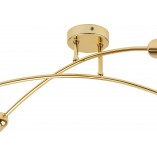 Lampa sufitowa glamour Helix | Złota, 4 punkty - TK Lighting