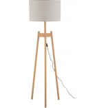 Lampa podłogowa trójnóg z abażurem Perez 50cm szaro-beżowa TK Lighting