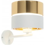 Kinkiet z abażurem Hilton złoty / biały TK Lighting