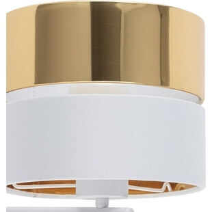Kinkiet z lampką i abażurem Hilton II LED złoty / biały TK Lighting