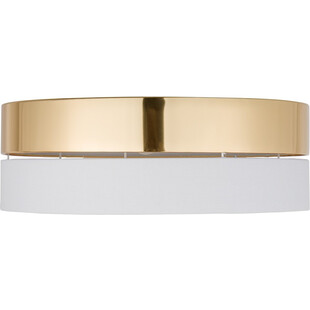 Plafon sufitowy glamour Hilton 45cm złoty z białym TK Lighting