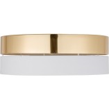 Plafon sufitowy glamour Hilton 45cm złoty z białym TK Lighting