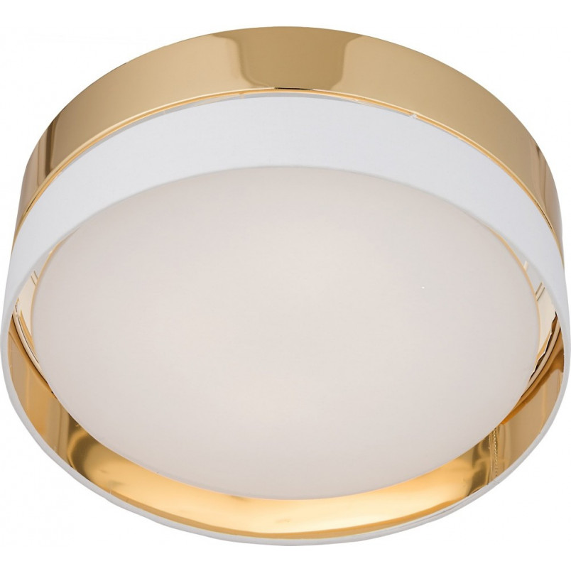 Plafon sufitowy glamour Hilton 45cm złoty z białym TK Lighting