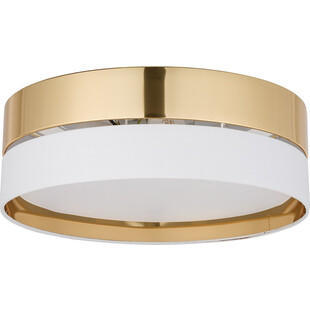 Plafon sufitowy glamour Hilton 45cm złoty z białym TK Lighting
