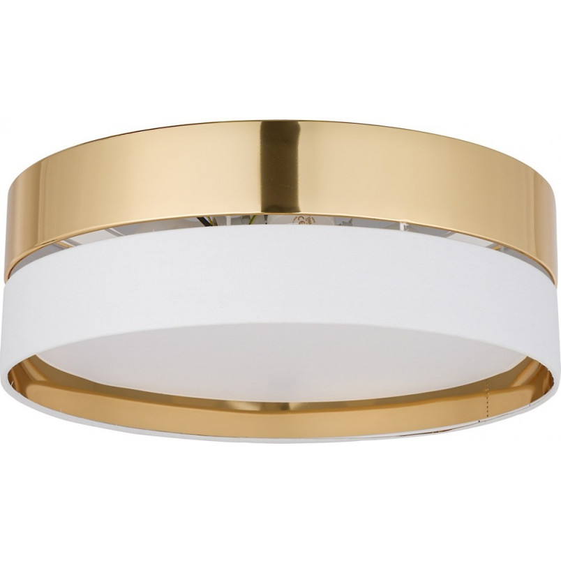 Plafon sufitowy glamour Hilton 45cm złoty z białym TK Lighting