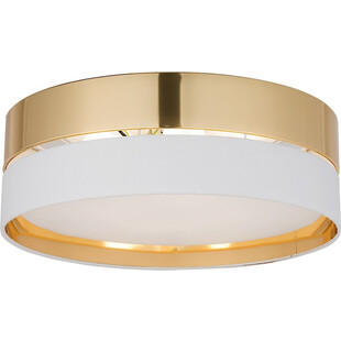 Plafon sufitowy glamour Hilton 45cm złoty z białym TK Lighting